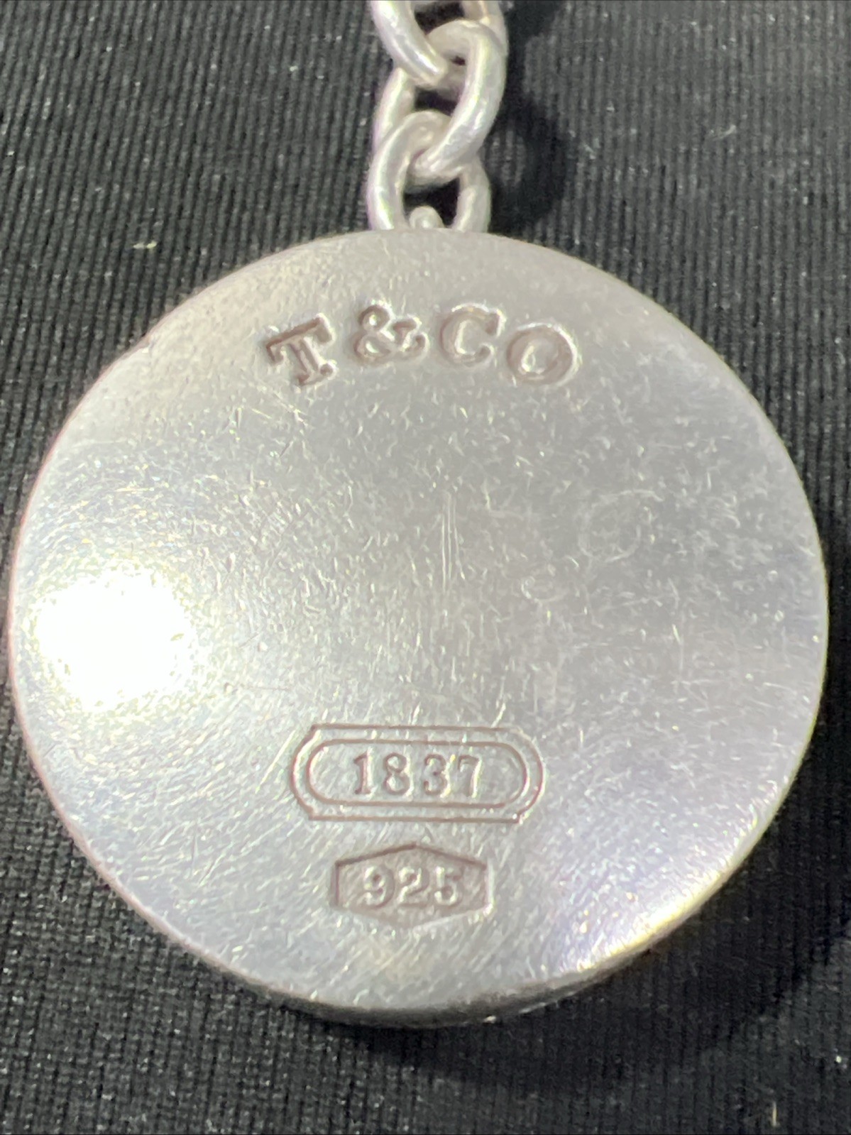 Tiffany & Co. 1837 .925 Sterling Silver 39” Tape Measure With Key Ring