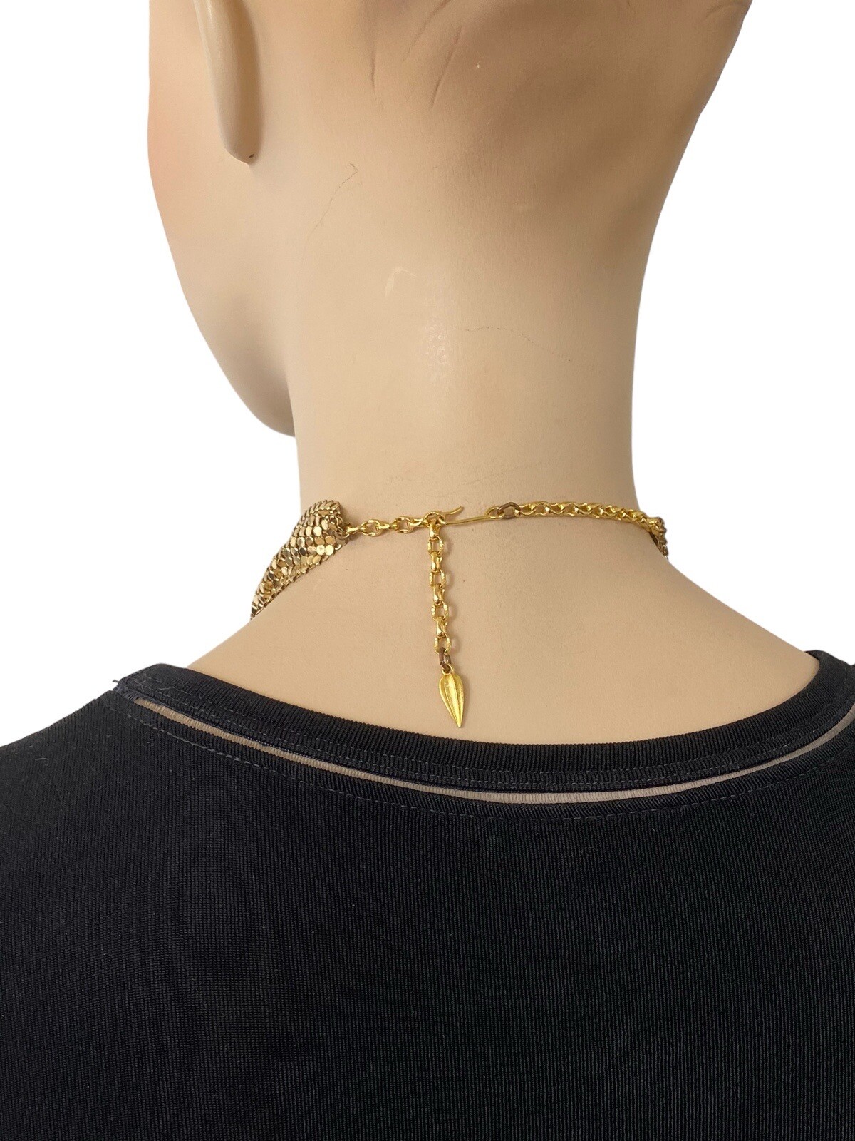 Vintage WHITING & DAVIS Bag Purse Co Gold Mesh Disco Retro Necklace Video!