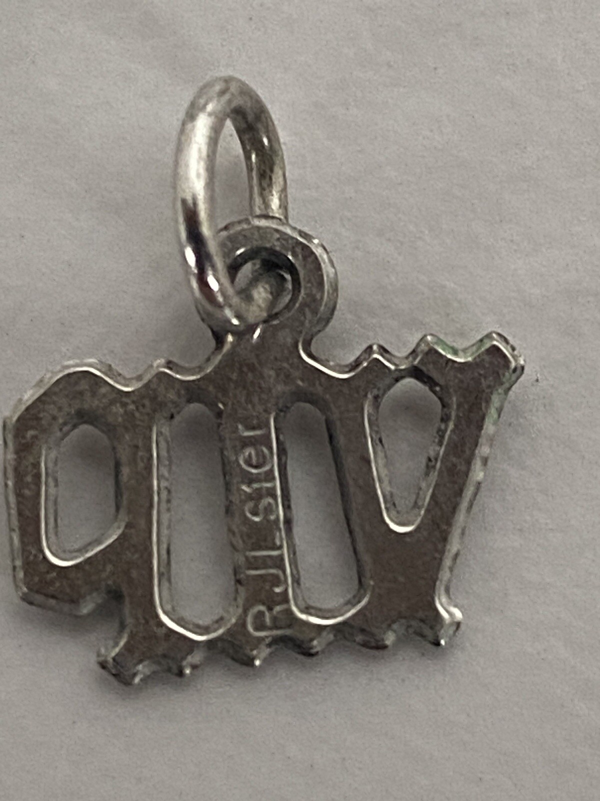 Vintage Sterling Slver Charm VIP Very Important Person