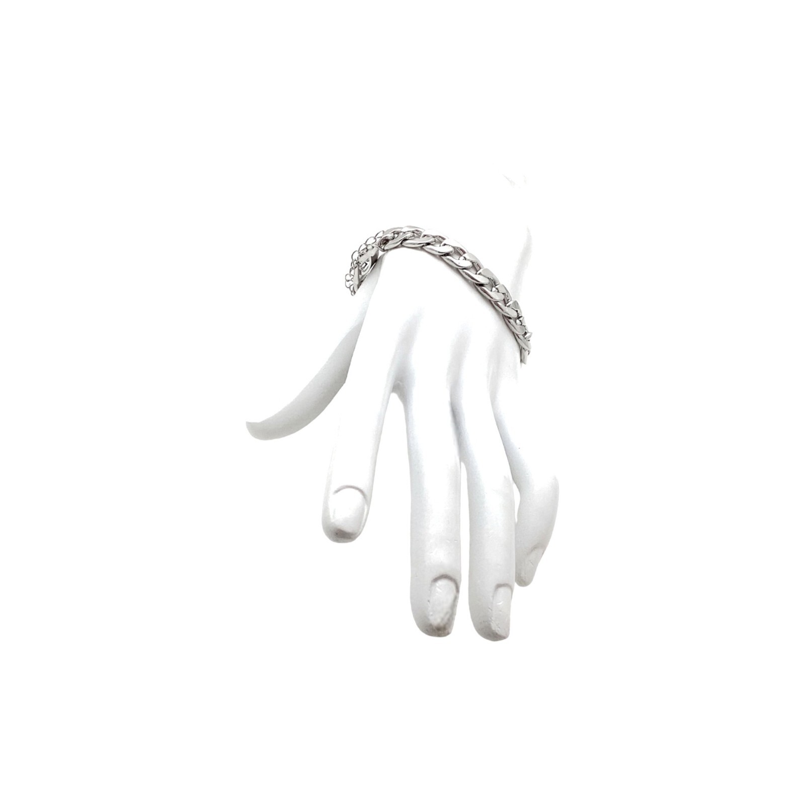Cuban Miami Chain Bracelet S/M Silver Plated Business Casual Party Going Out