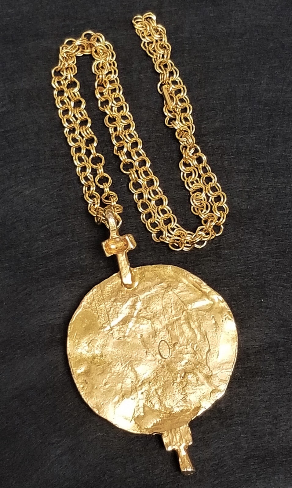 Vintage 1960’s Erwin Pearl Steampunk Modernist “Nuts & Screws Pendant Necklace