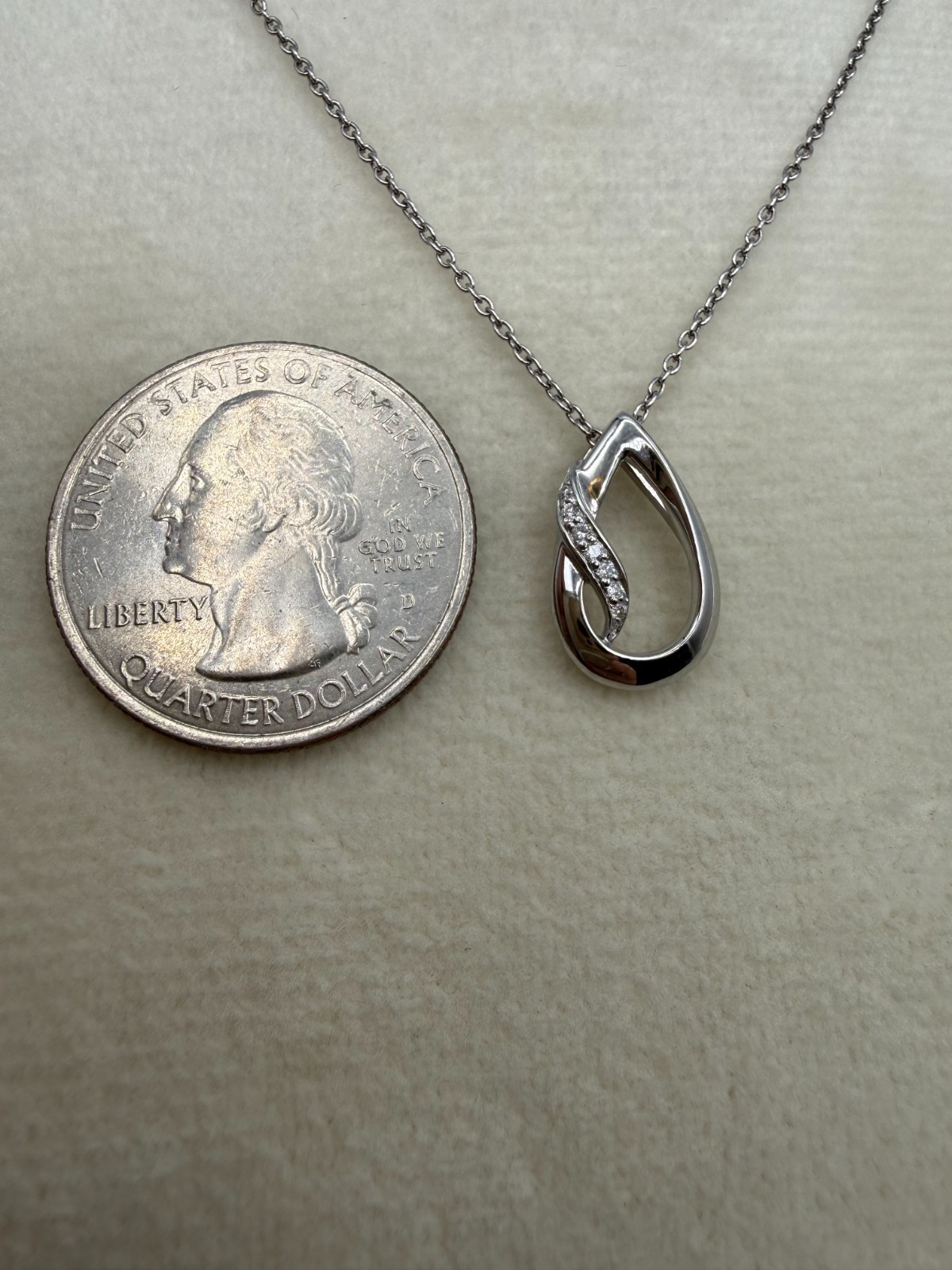 Sterling Silver 0.35ctw Diamond Necklace