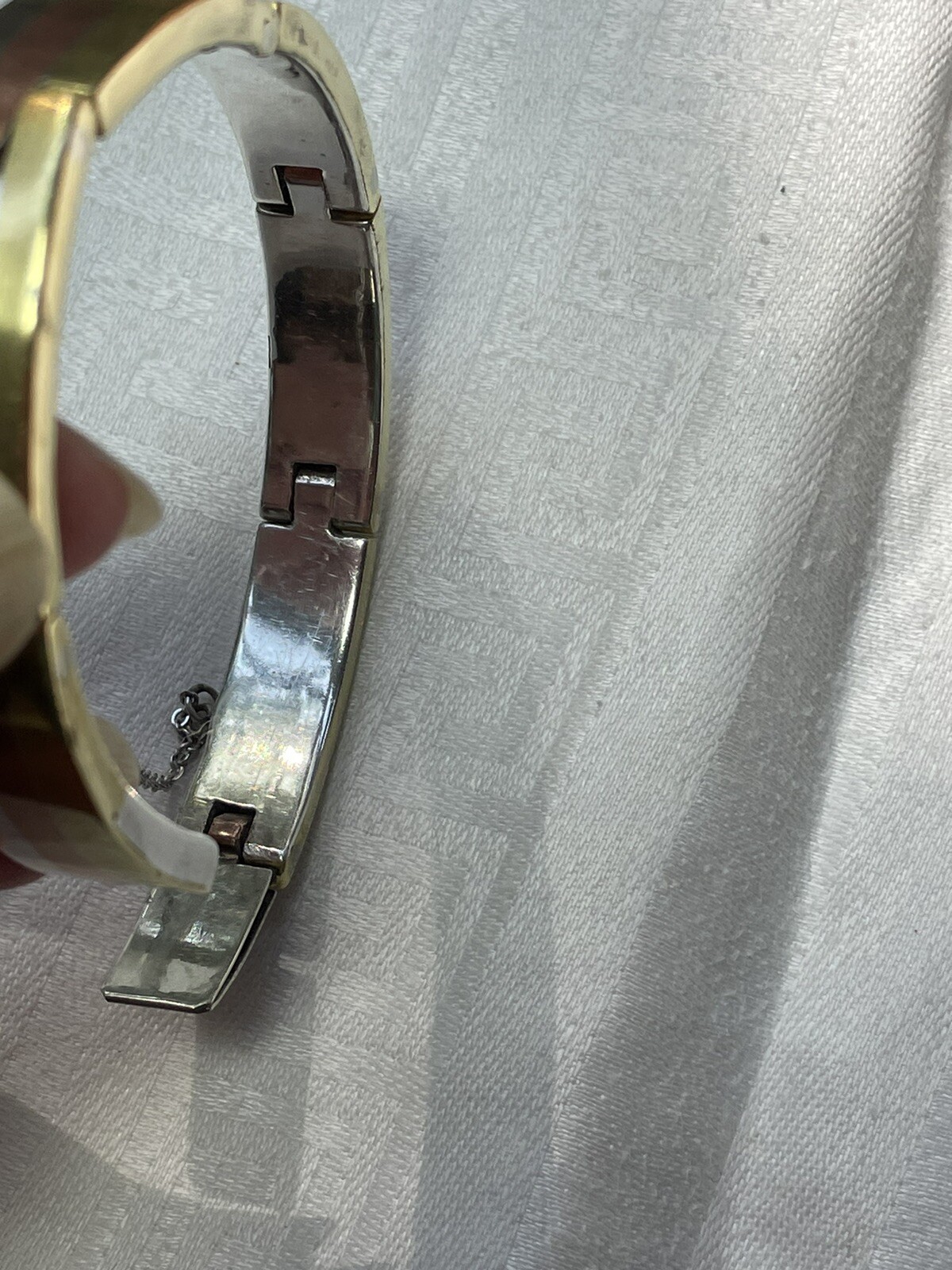 Los Castillo Taxco Mexico Silver Metales Casados Modernist Bracelet 56.6 g