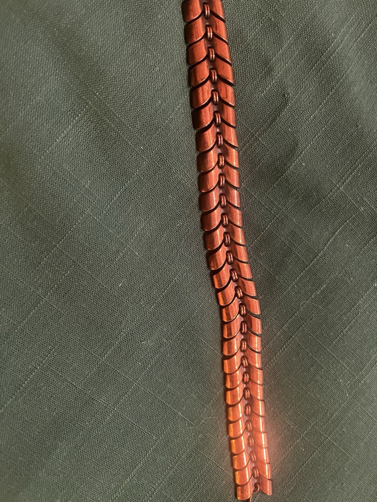 Vintage Copper Necklace. With Chain and Hook Clasp. Great Condition
