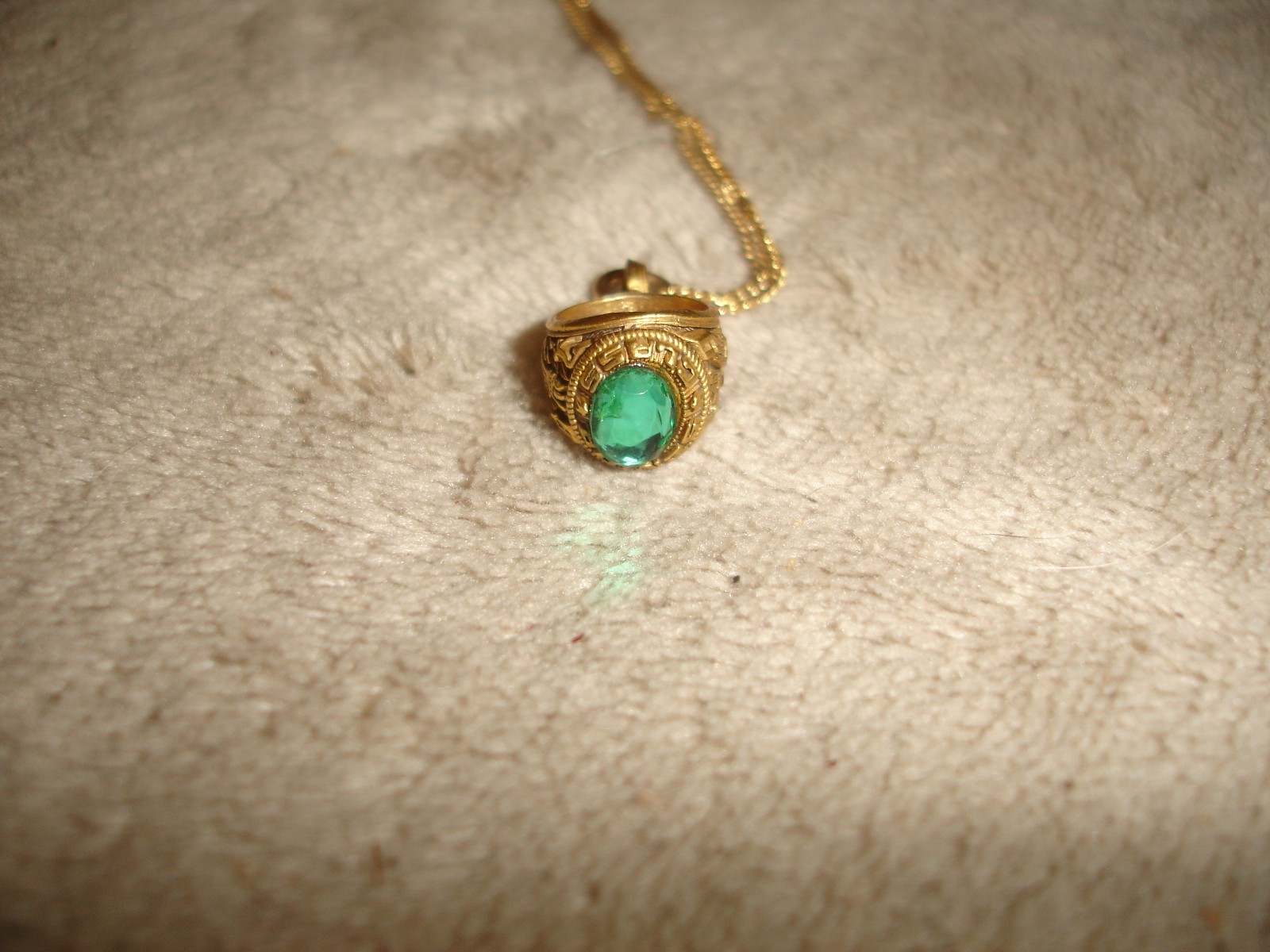 Vintage Avon 79 Charm Pendant and Unbranded 1979 Mini Senior Class Ring Pendant