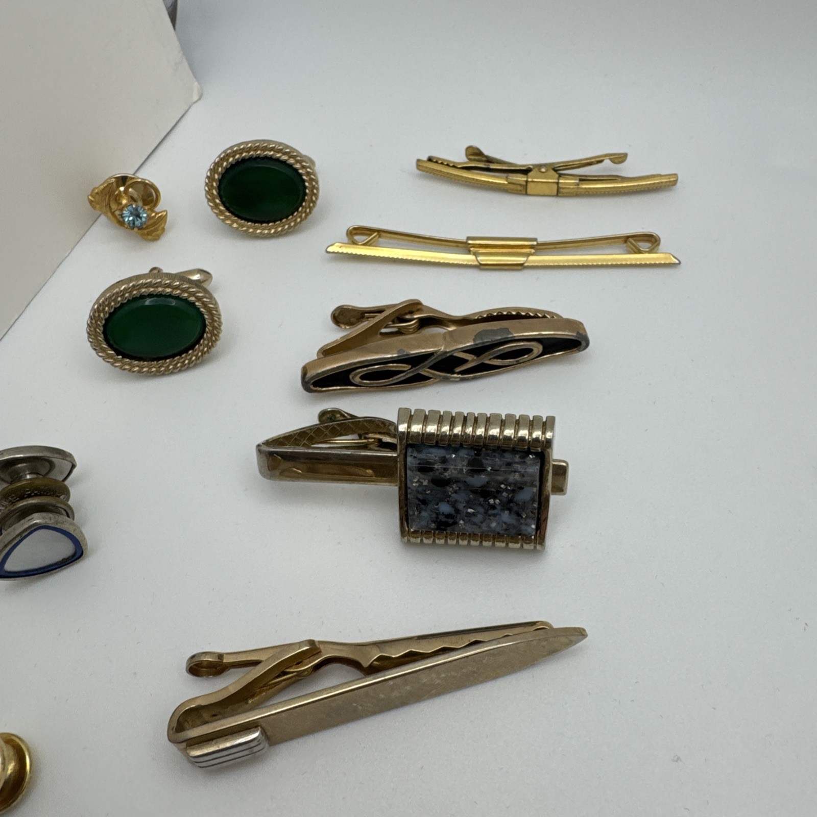 Vintage Now Tie Tack Tie Clip Cuff Link Lot Sale Men’s Fashion Read
