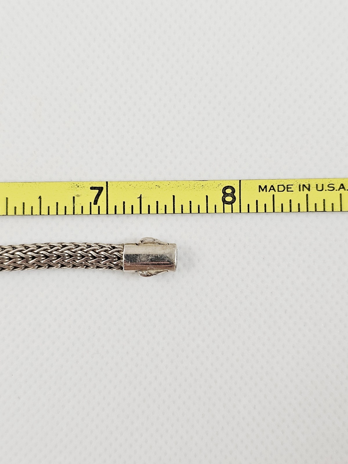 John Hardy Sterling Silver 925 Woven Wheat Bracelet 5mm Size Medium 7 1/4″