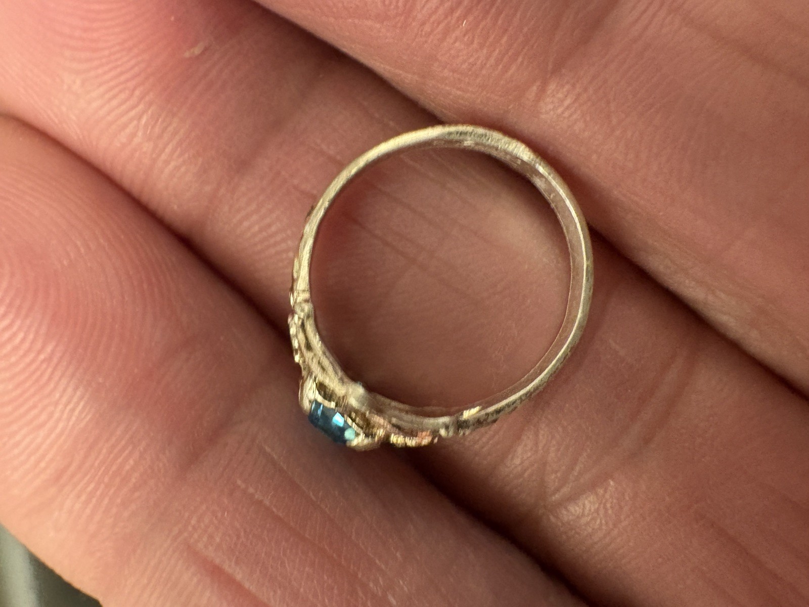 Antique Baby Child Sterling Silver Ring, Preowned