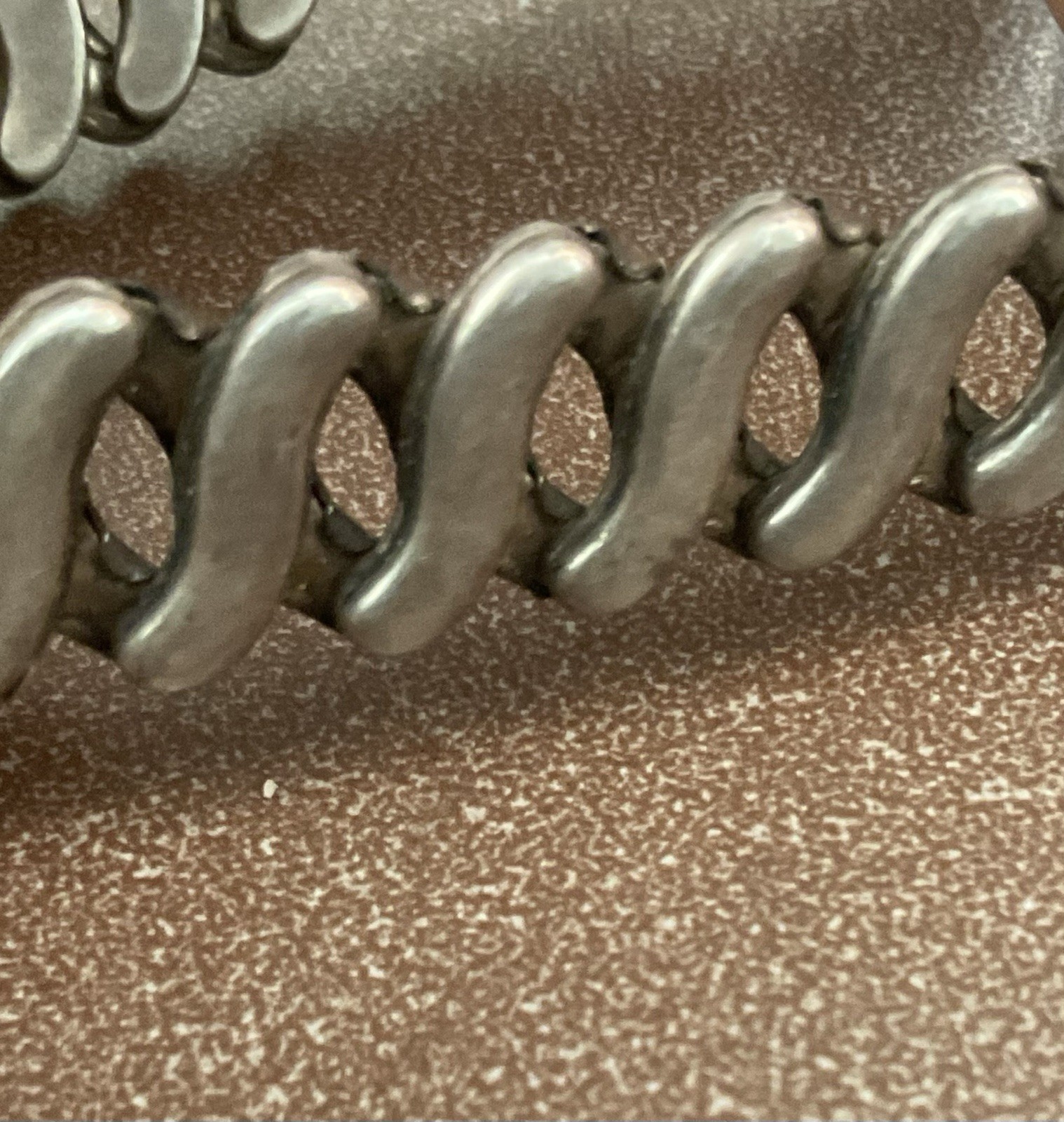 Vtg Heavy Solid 925 Sterling Silver ID Bracelet Expansion Link Stretch Band 44 g