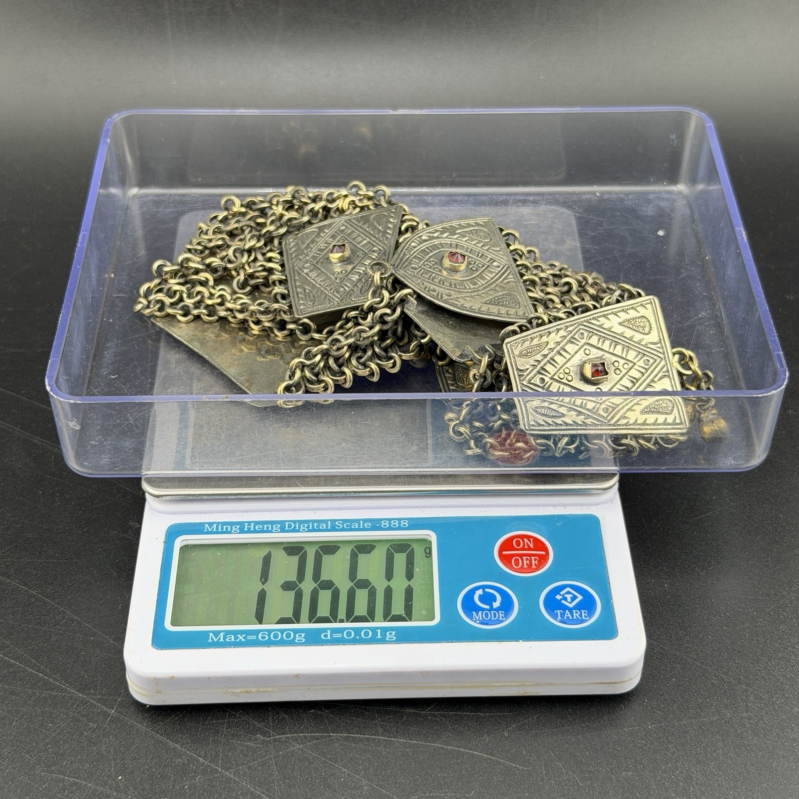 Vintage Beautifully Crafted Old Afghani Handmade Stunning Unique Necklace