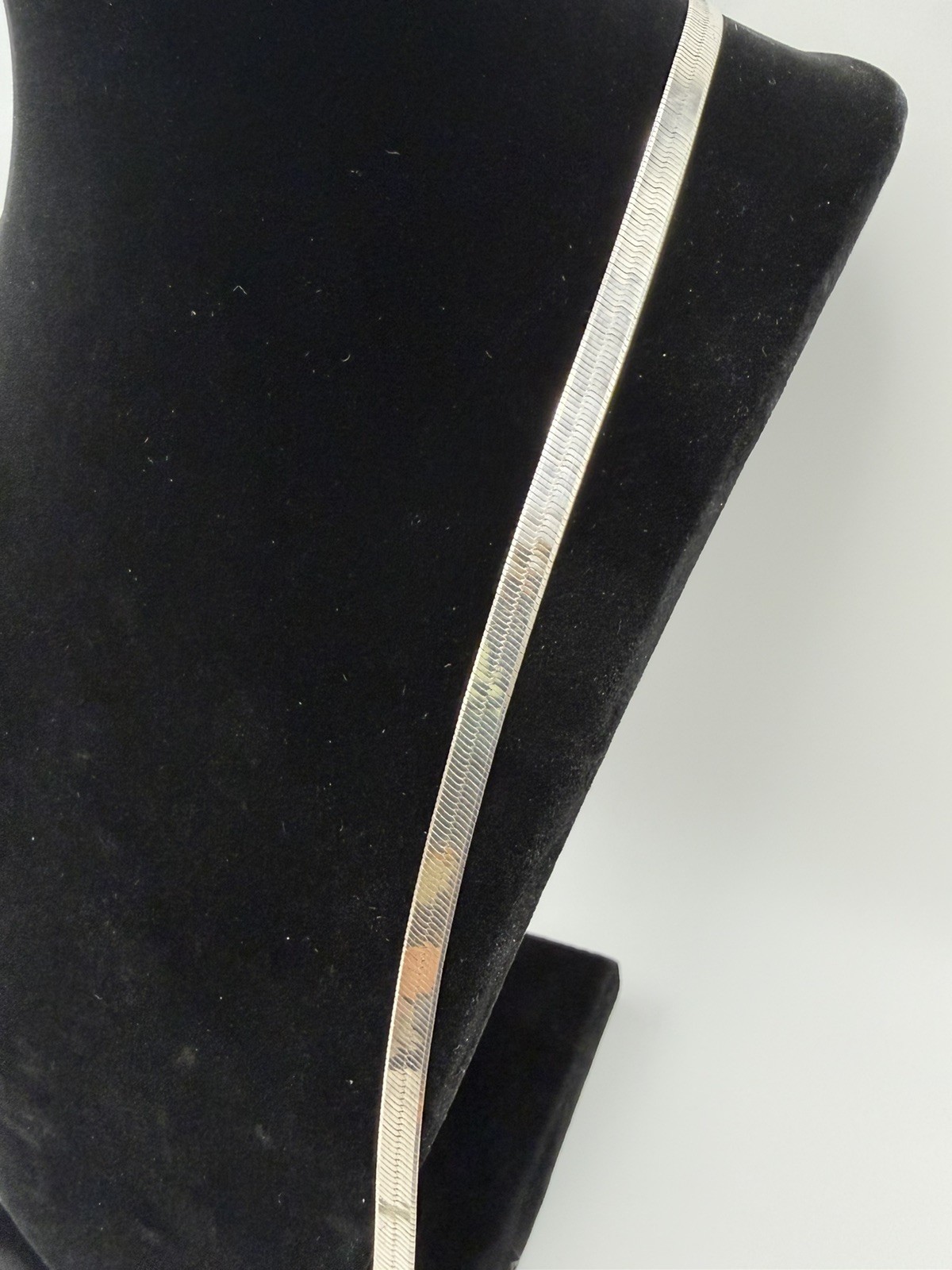 Vintage Italian Milor Herringbone 30″ 925 Silver Chain Necklace, 5.3mm, 21.13g