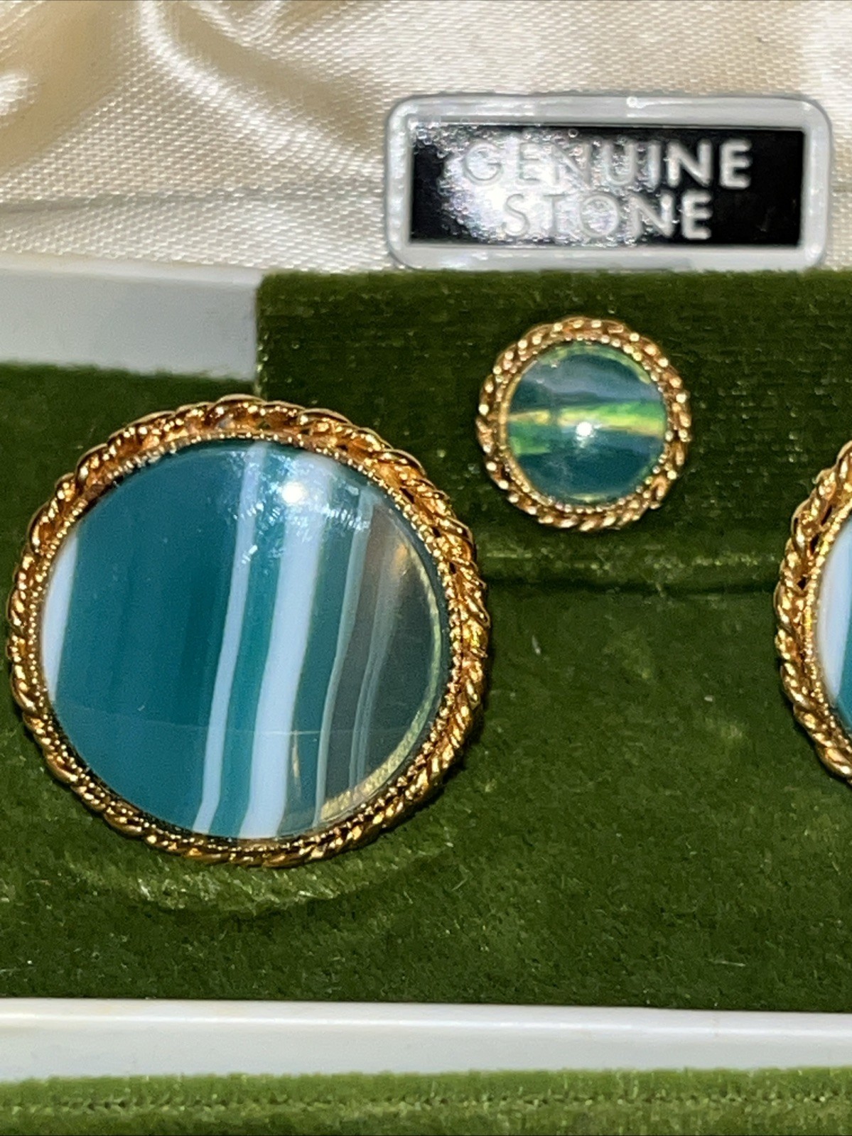HADLEY Andrea Bouchard Collection Cufflinks & Tie Tack Set VINTAGE