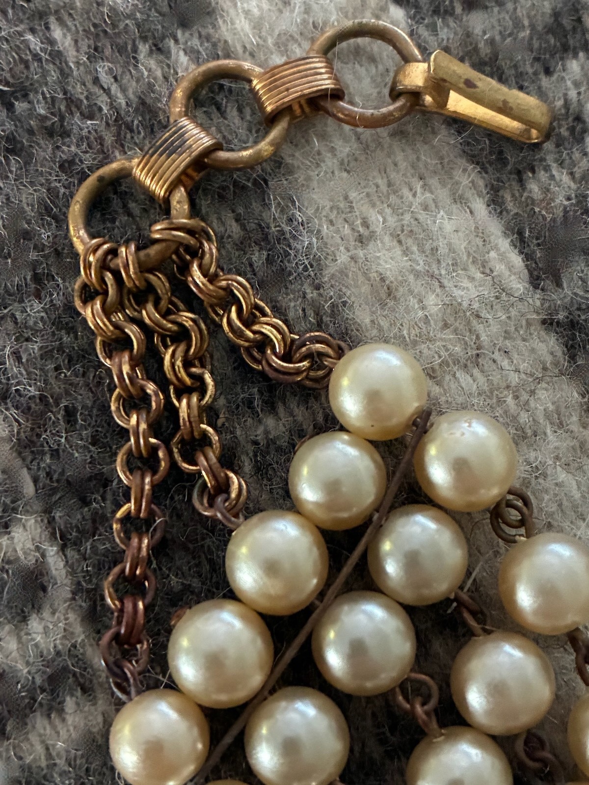 EARLY 1940s MIRIAM HASKELL PEARL NECKLACE Unsigned