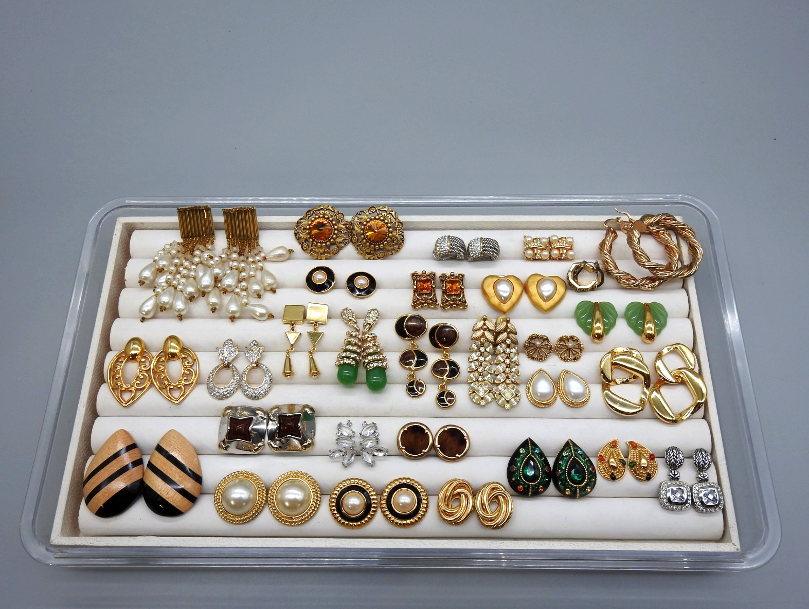Vintage Now Lot Chunky Statement Earrings Dangle 80’s Costume Enamel Post