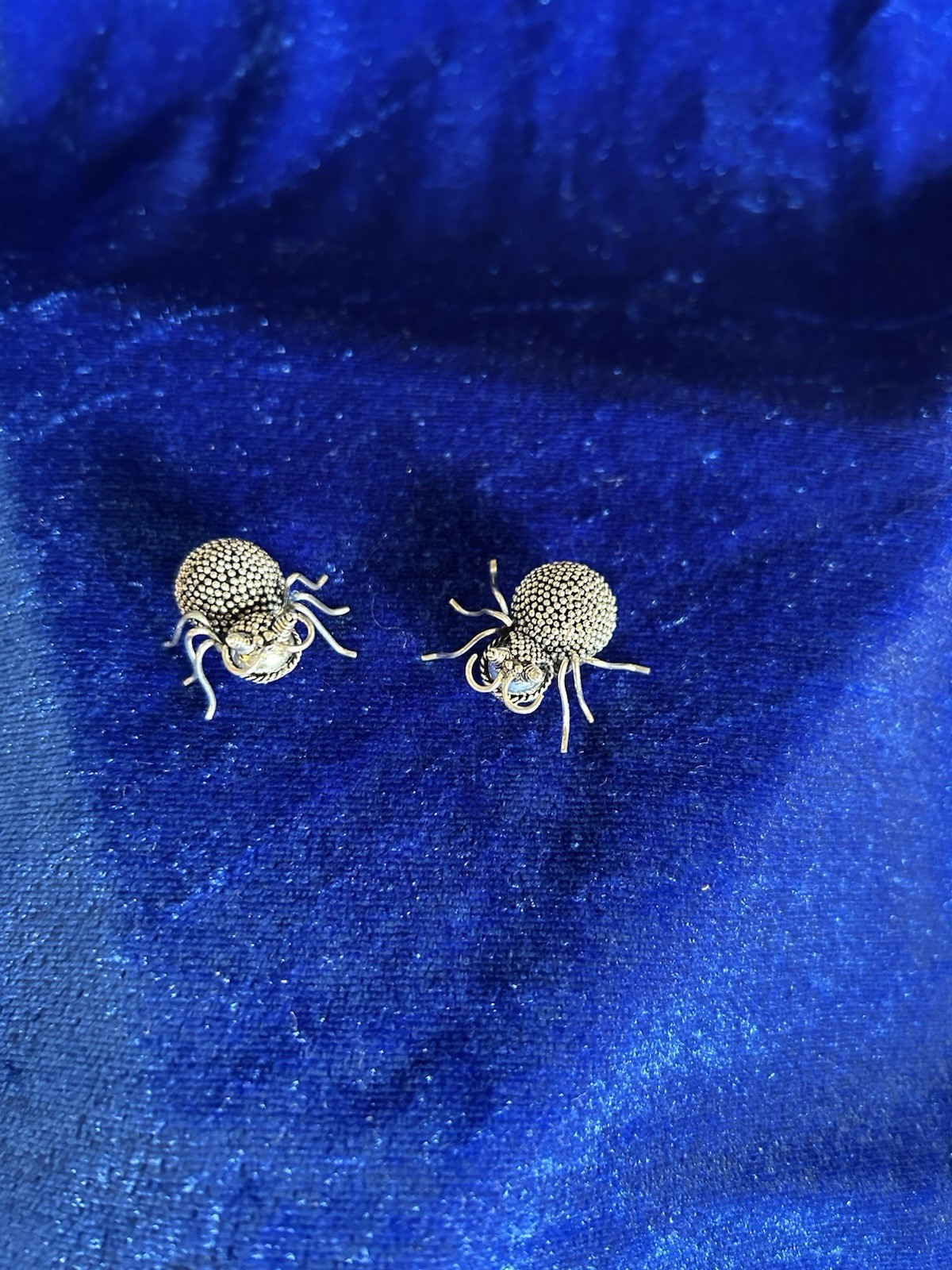 Vintage Sterling Silver Handmade Beetle Brooch/pins 2 Great Detail Nice Work