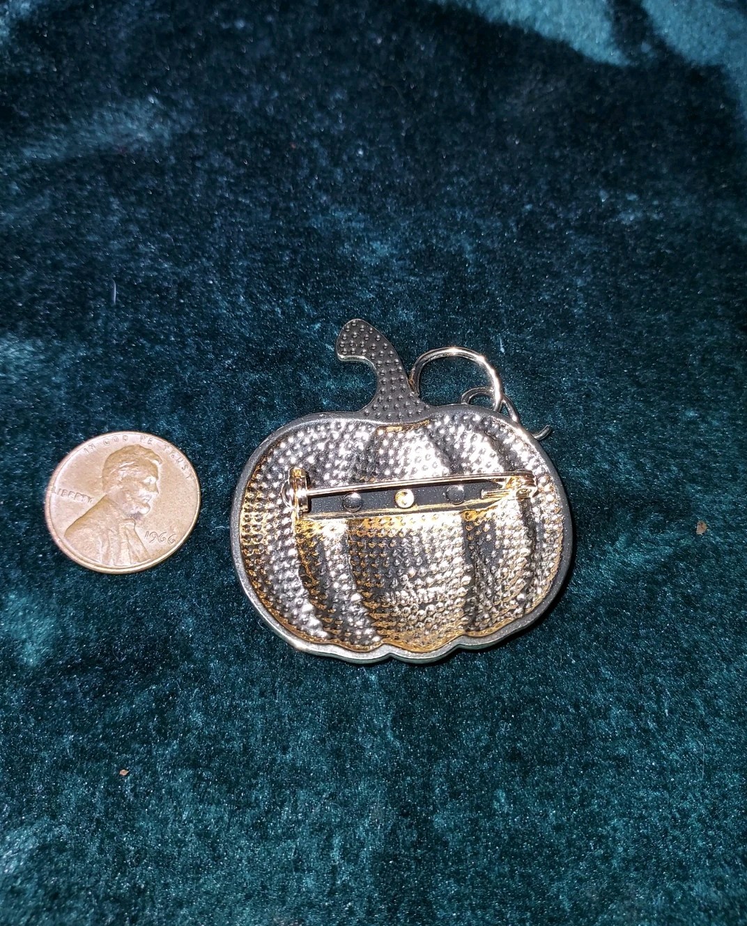 SUGARFIX by BaubleBar Jack-o-lantern Pumpkin Halloween Jeweled Enameled Brooch