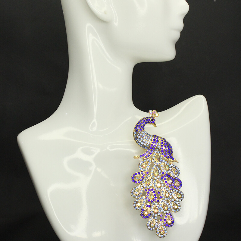 Women’s Luxurious Peacock Brooch Rhinestone Animal Brooch Accessories