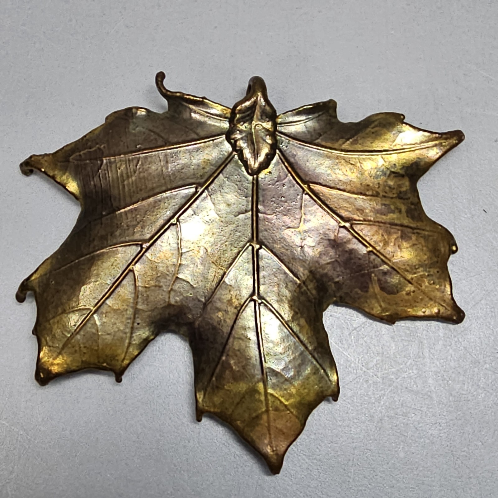 Vintage Gold Dipped Leaf Pendants Set Nature Lover Gift Botanical Flora