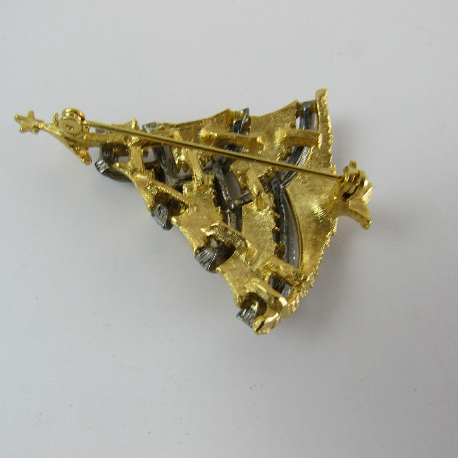 Vintage Christmas Tree Brooch Unsigned Beauty Collectible Jewelry Gift Keepsake