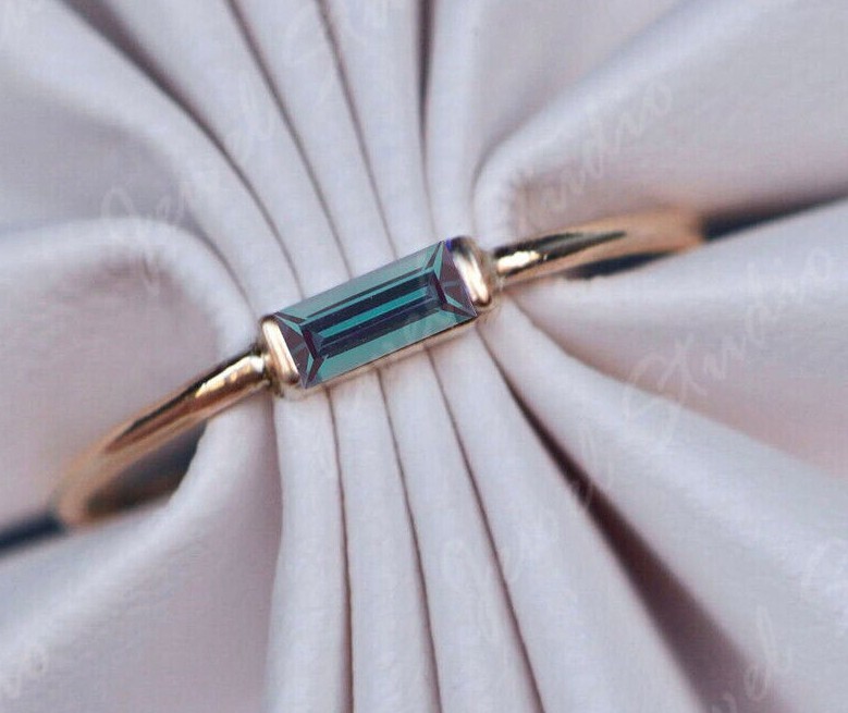 Indicolite Blue Tourmaline Ring Engagement Ring Wedding Ring Dainty Ring Gifts