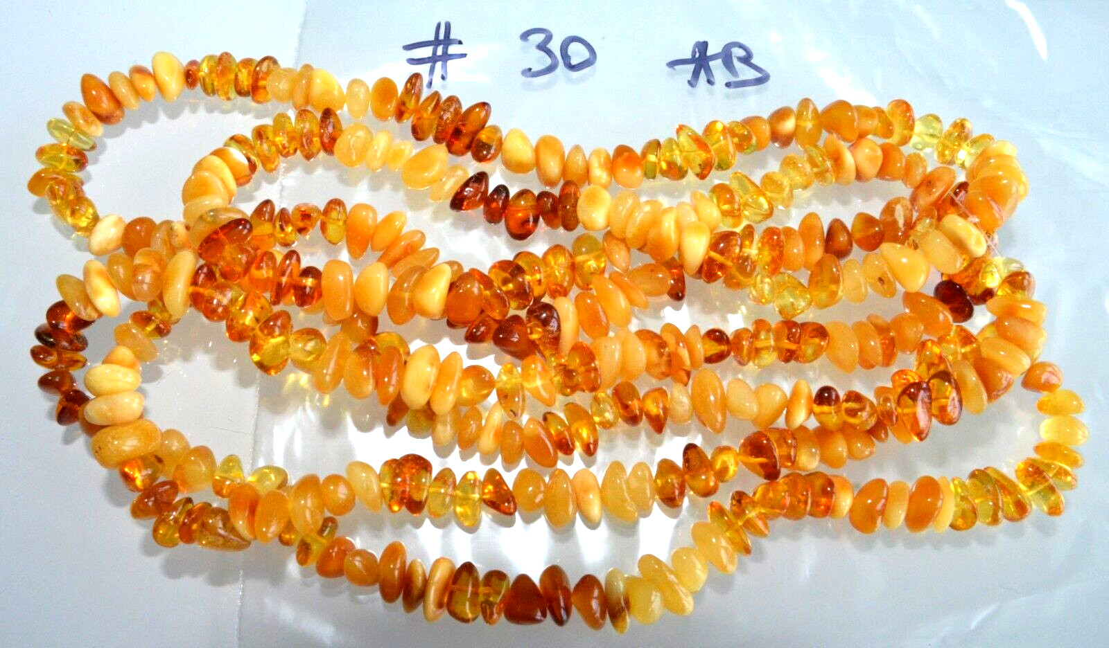 ✅135 cm=51gr RUSSIAN SOVIET BALTIC AMBER BEAD NECKLACE 琥珀 BRACELET STONE PENDANT