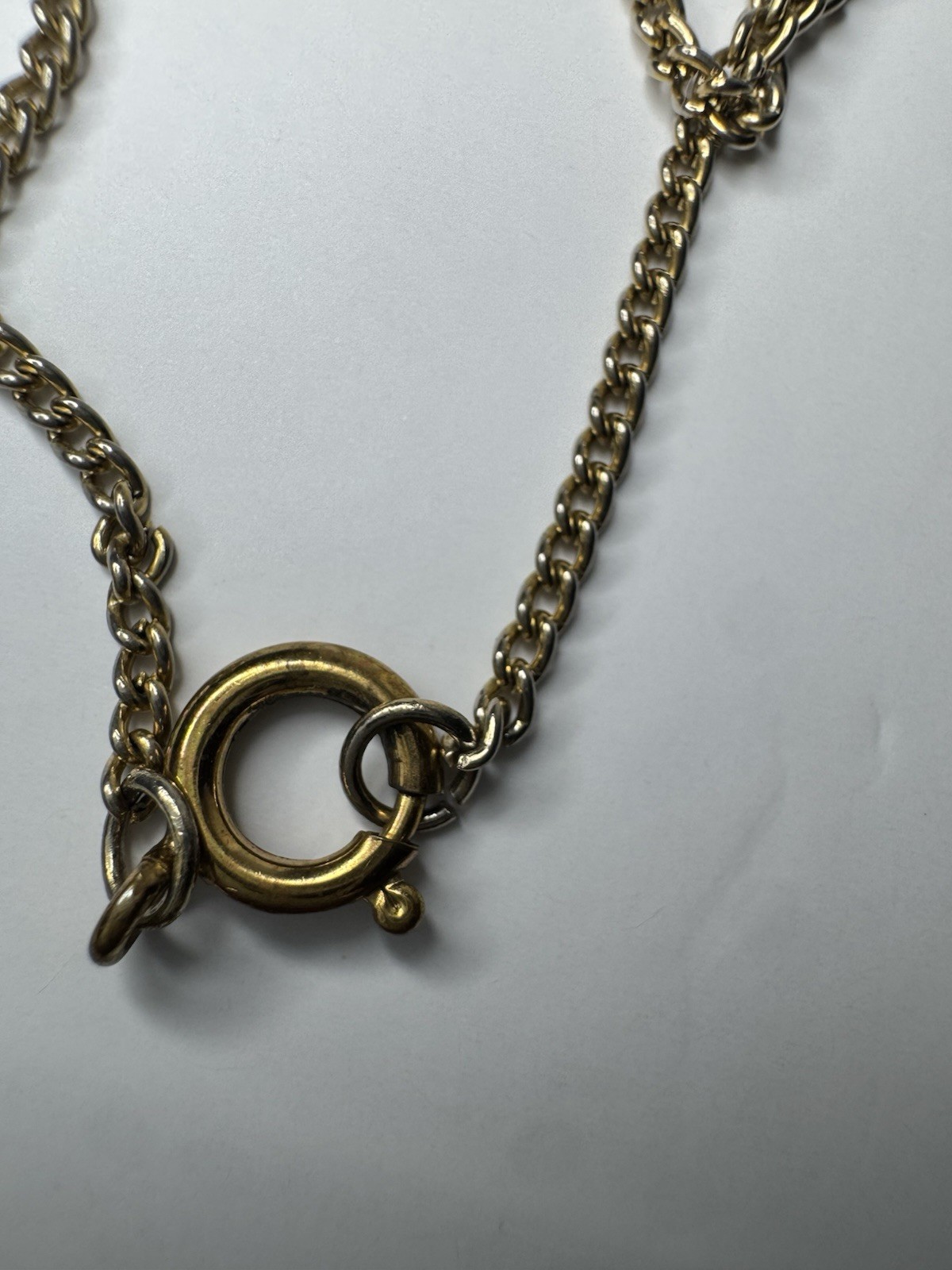 Vintage 12K GF rch-king Heart Necklace Pearl Accent Mid Century Sweet