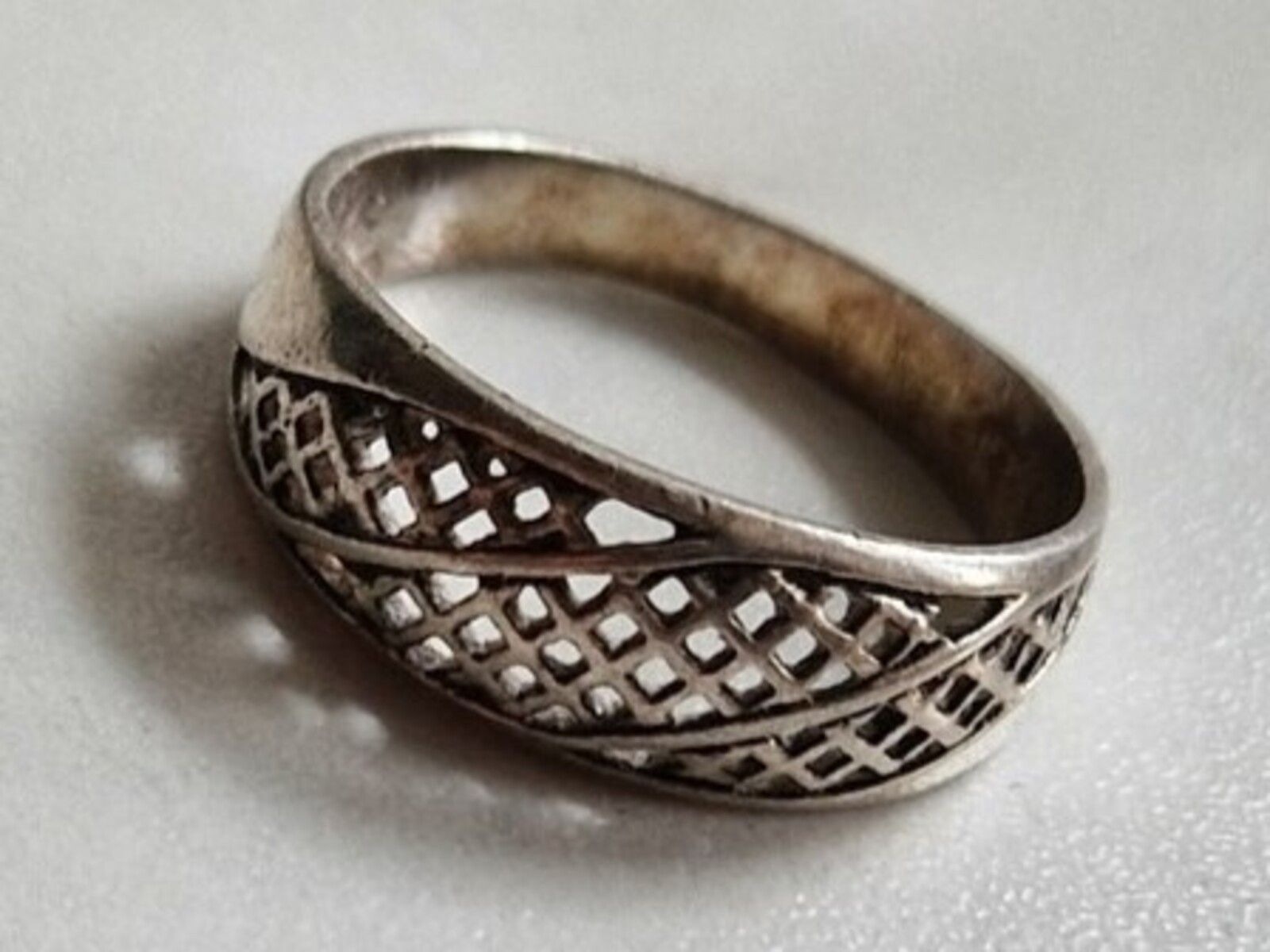 Vintage Soviet USSR ring sterling silver 925 ⭐ Size 8 Weight 2.4 g.