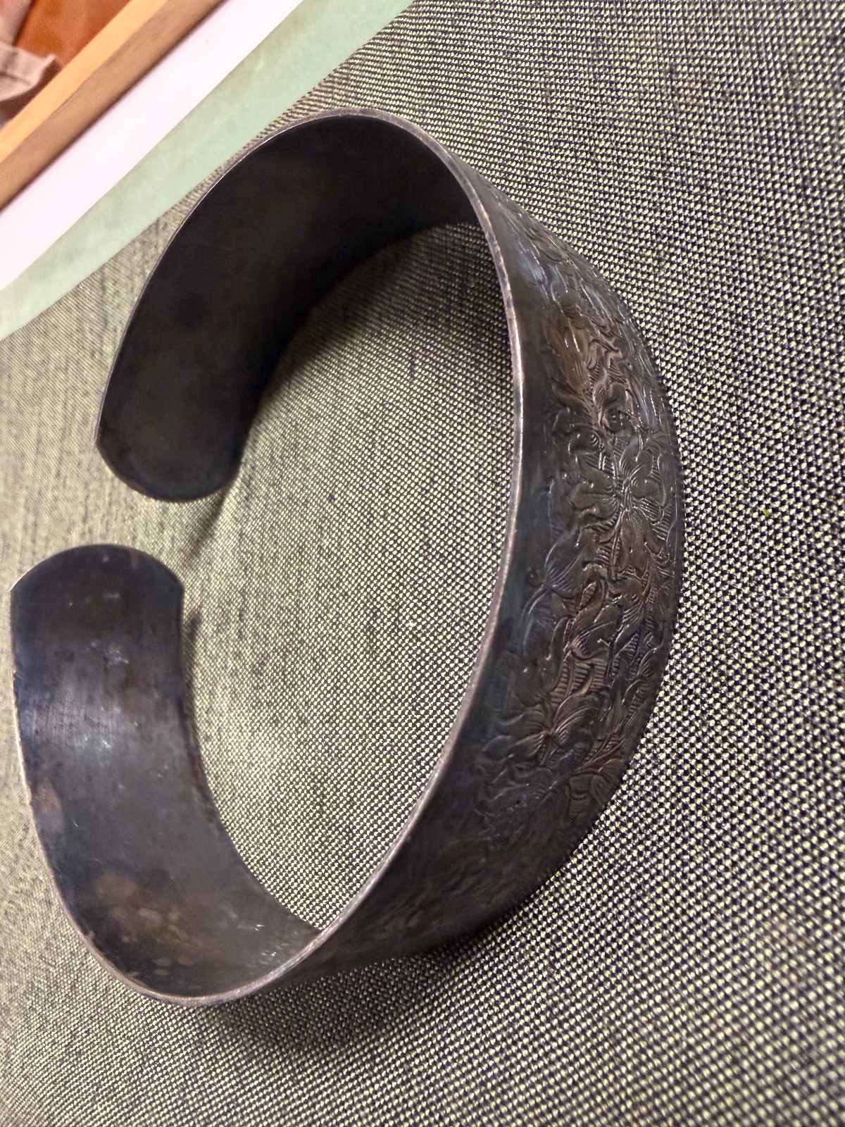 VINTAGE INDIAN COPPER UPPER ARM BICEP CUFF CHOKER ADJUSTABLE APPROX. 12″