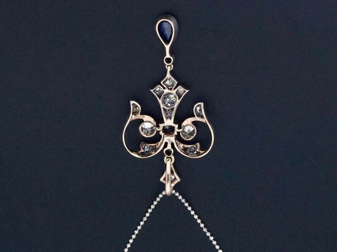 2.50Ct Art Deco Style Lab Created Diamond Anniversary 14k White Gold FN Pendant
