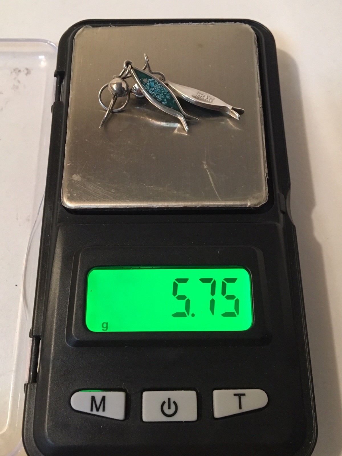 Vintage Mexico Guad JFG Sterling Silver Fish Earrings Auction Finds 702