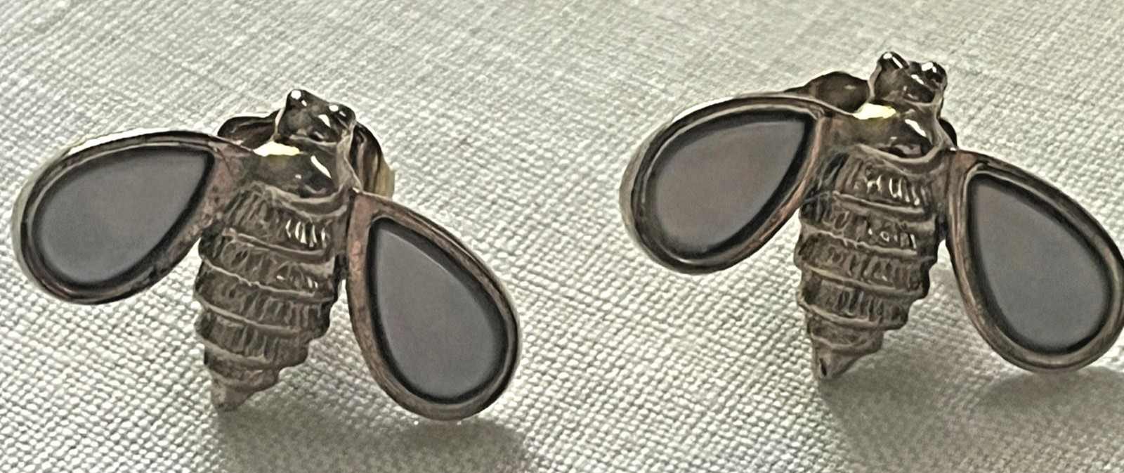 Vintage Lot of Two Earrings, Gold-Tone/Silver-Tone, Different Designs, Studs