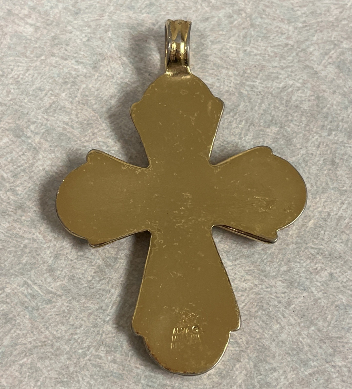 Alva Museum Replica Goldtone Byzantine Gothic Cross Pendant