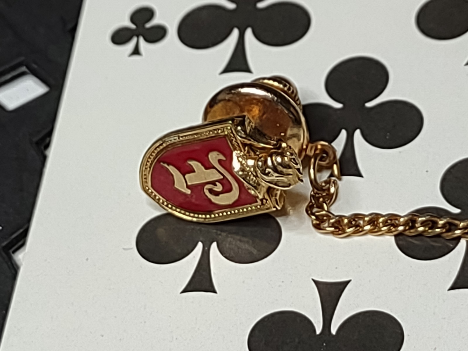Letter P Coat Of Arms Tie Tack Or Pin