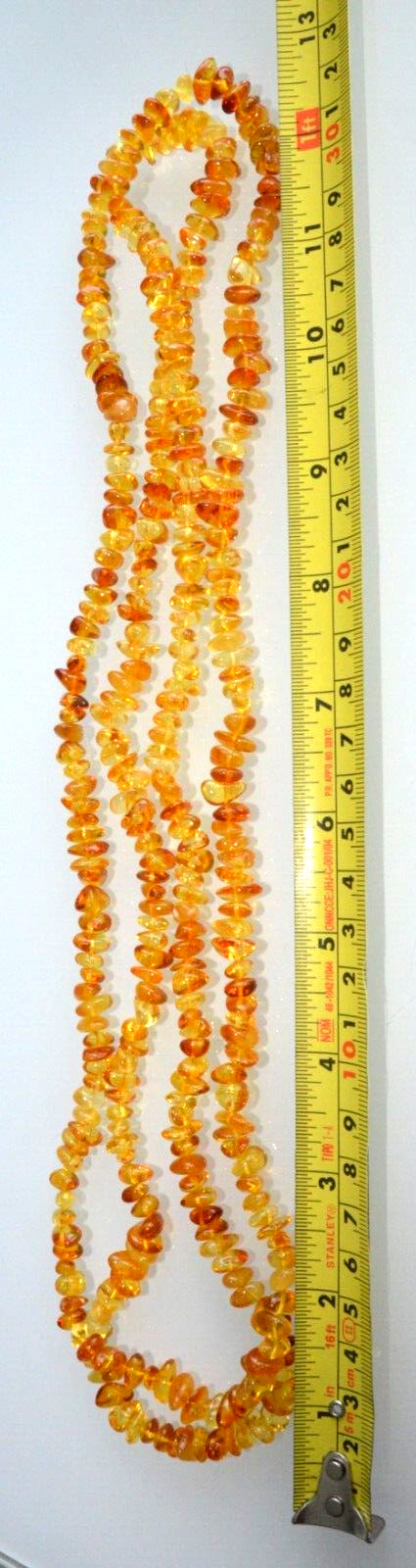 ✅135 cm=46gr RUSSIAN SOVIET BALTIC AMBER BEAD NECKLACE 琥珀 BRACELET STONE PENDANT