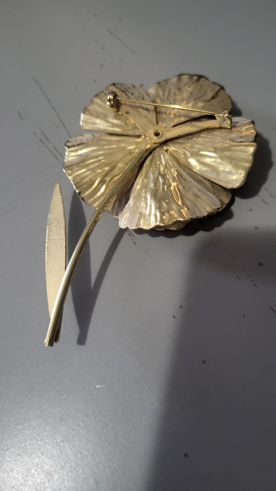 Vintage Flower Brooch In Great Condition