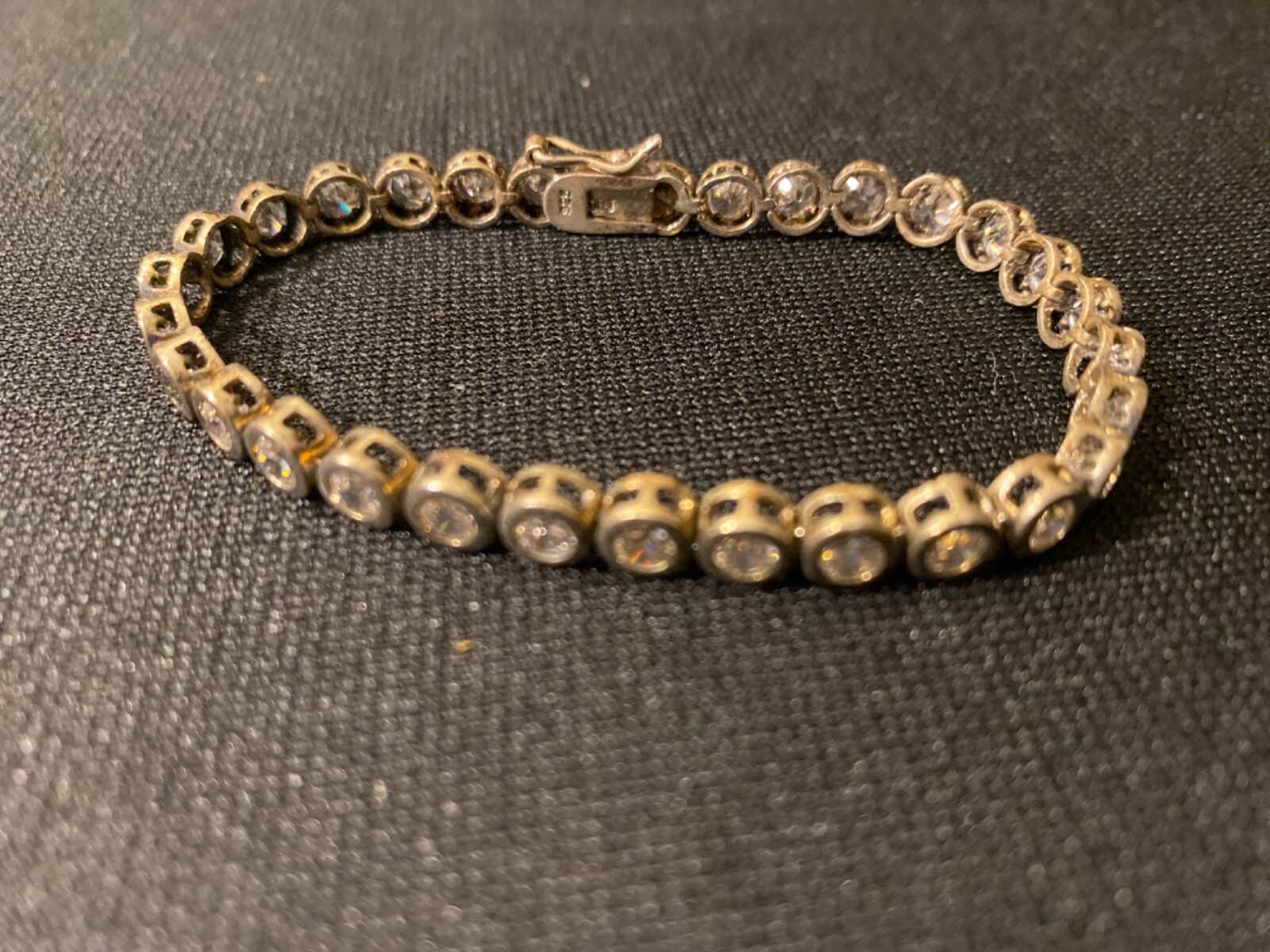 Dee Berkeley Sterling Silver CZ Cubic Zirconia 7.25″ Tennis Bracelet 925 DBJ