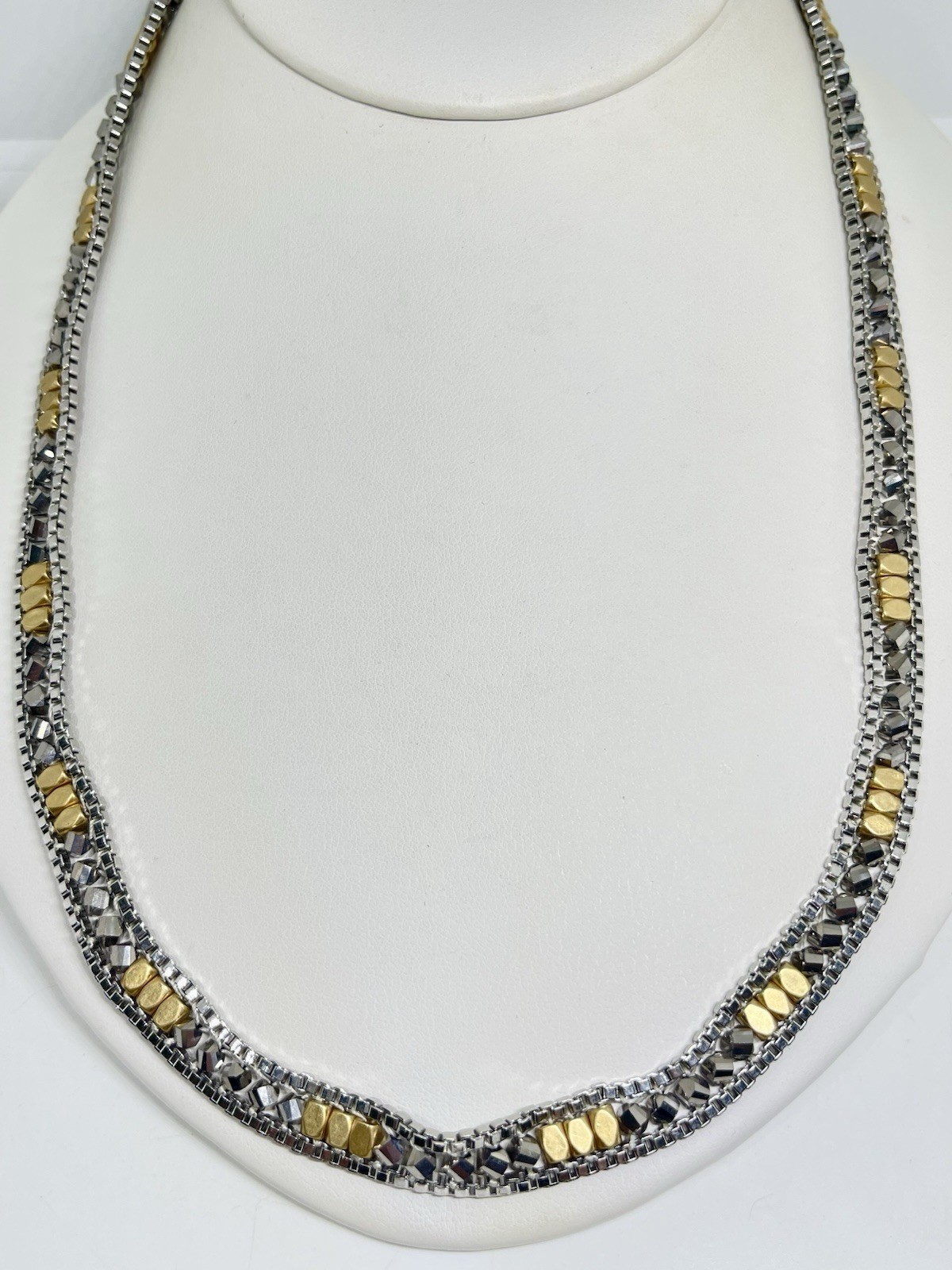 Stella & Dot Wrap Bracelet Or Necklace Dark Metal Grunge Glam Wrap Chain Luna