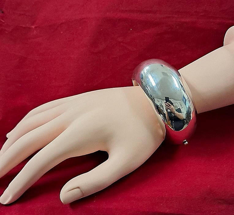 *RARE* LOS BALLESTEROS STERLING HINDGED BANGLE BRACELET 88.78GR