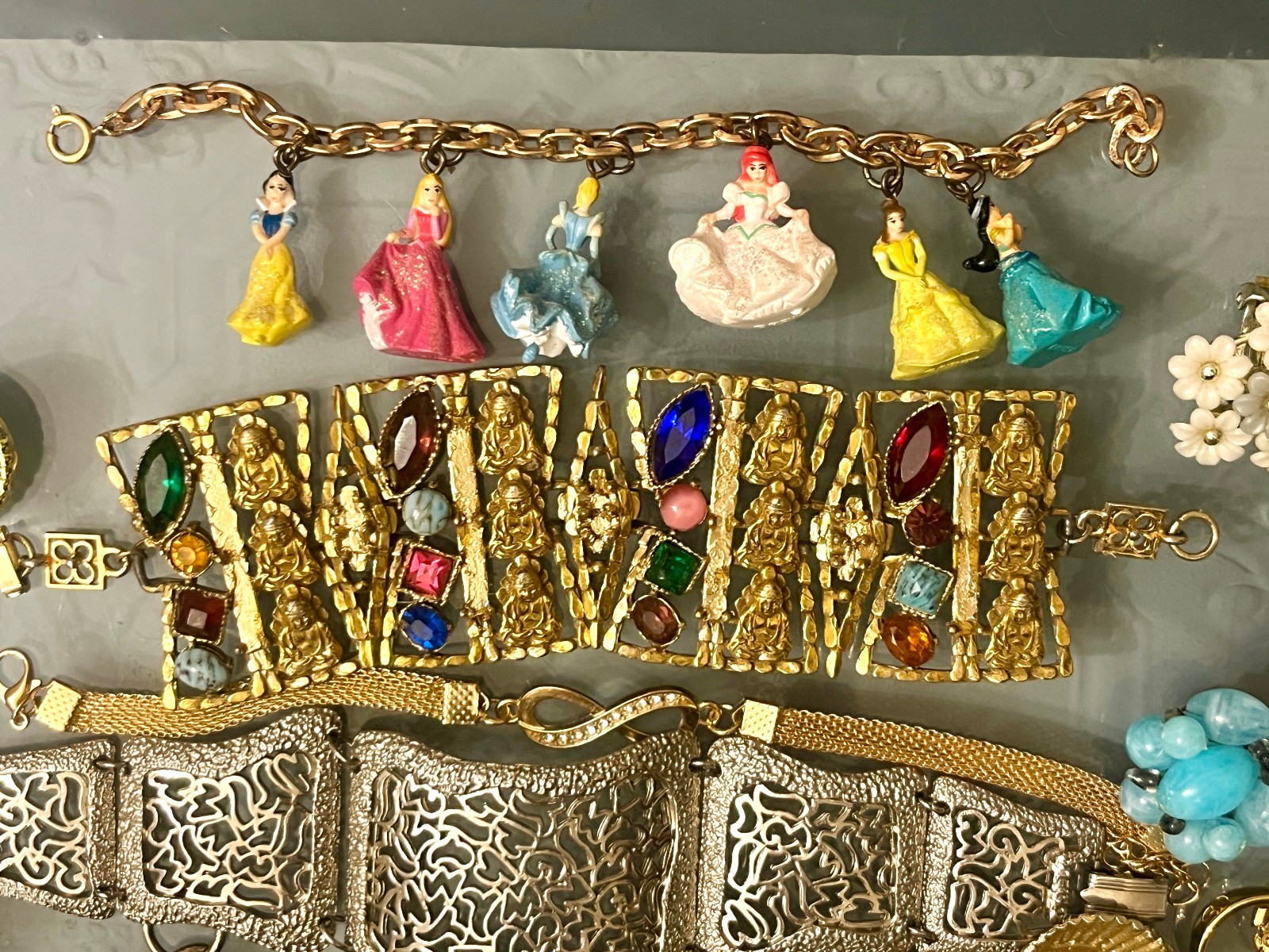 Vintage & Costume Jewelry Lot Coro Mode Art Trifari 1928 ART Rhinestone +
