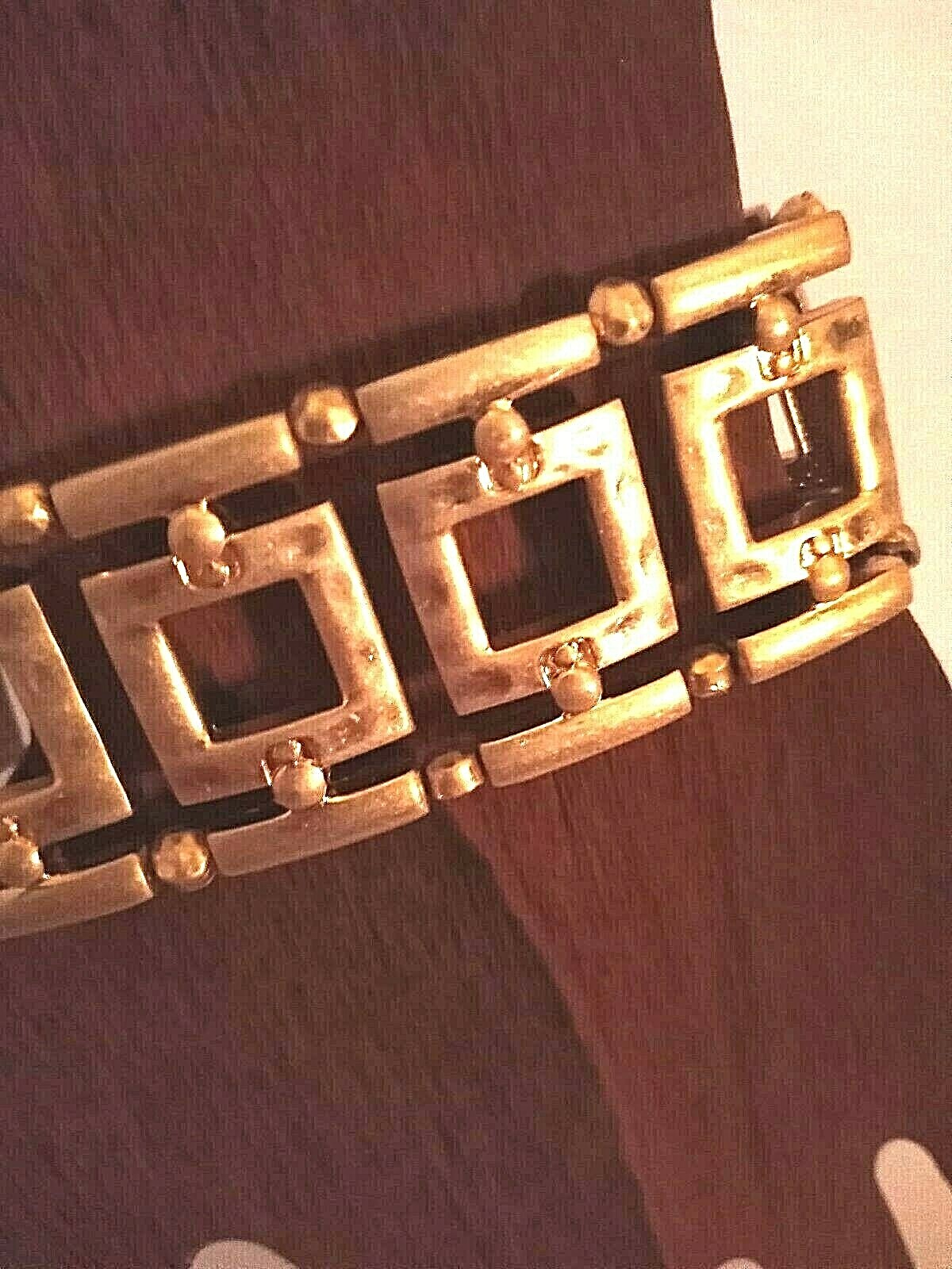 Vintage LIA SOPHIA Gold color Expanding Link bracelet “CRETE”