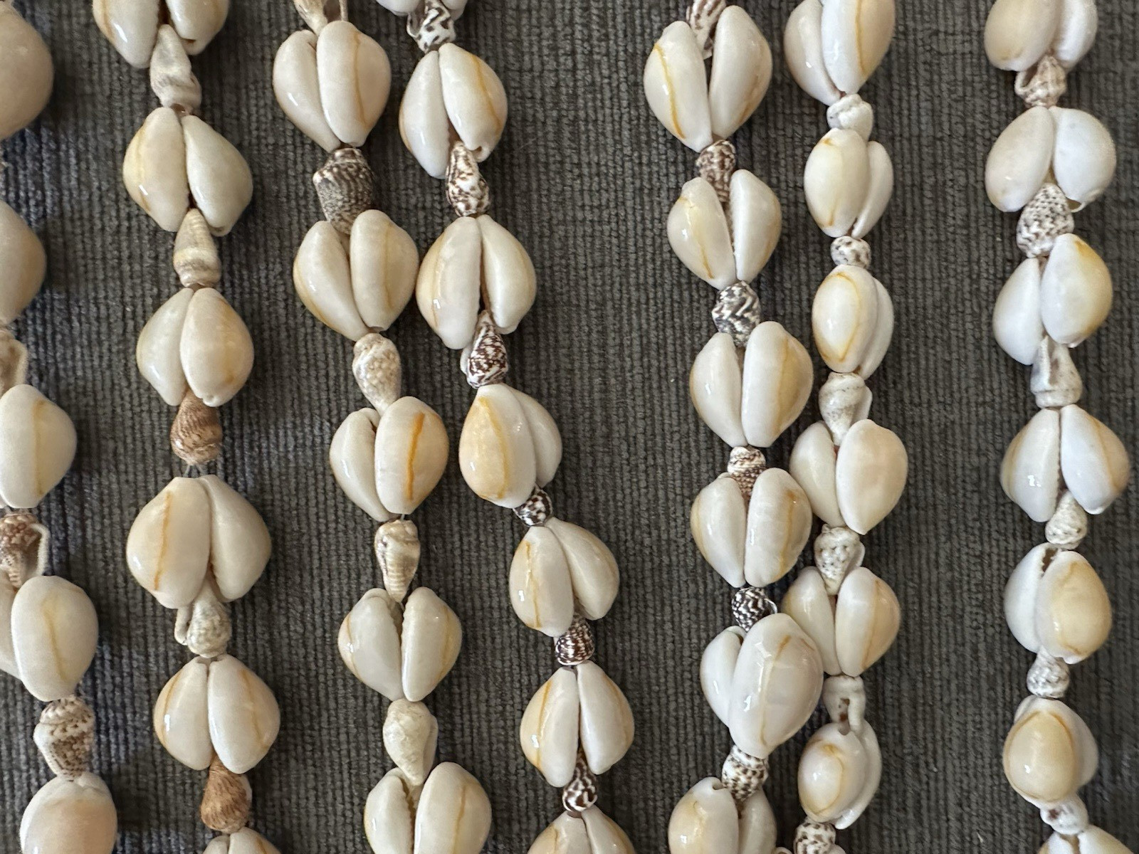 Lot of 10 Vintage Cowrie Puka Necklaces Shell Seashell Boho Beach Wedding Party