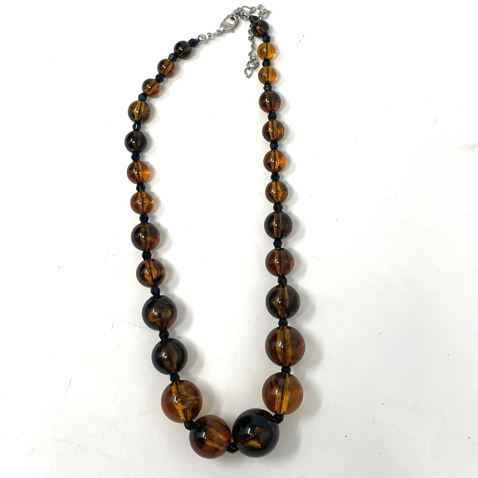 Vintage Estate Necklace Bracelet Lot 23 Brown Tones Mixed Ethnic Moonstone Beads