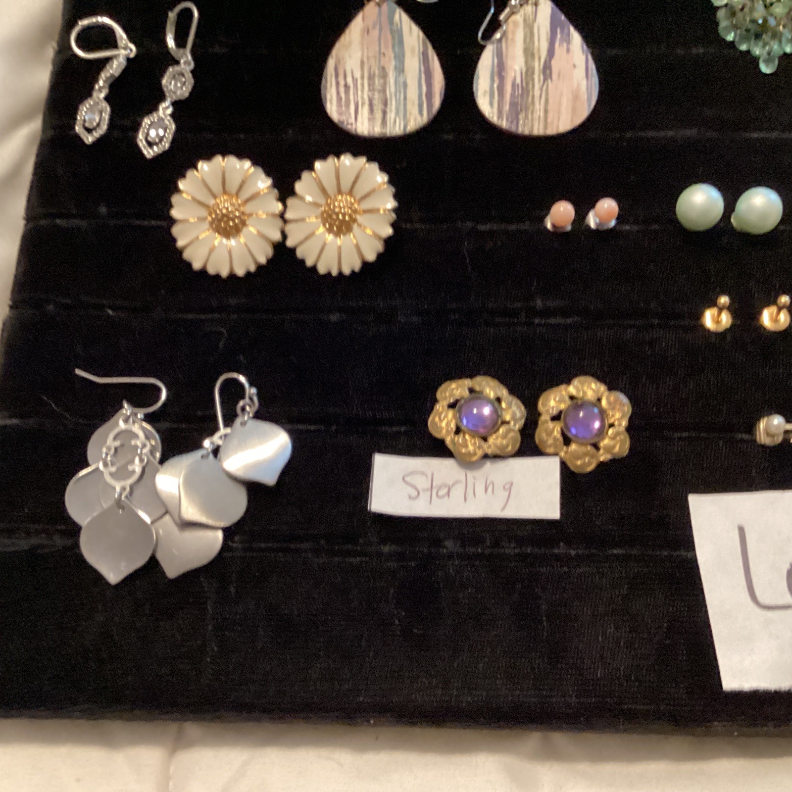Lot 34 Pairs Vintage Earrings All Styles Some Signed Costume Jewelry