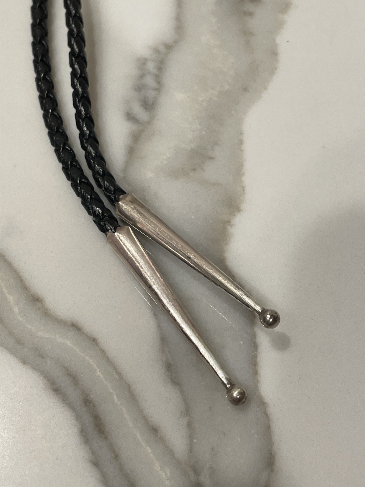 Vintage Zuni Sterling Silver Natural Multi-Stone Floral Inlay Bolo Tie 18”