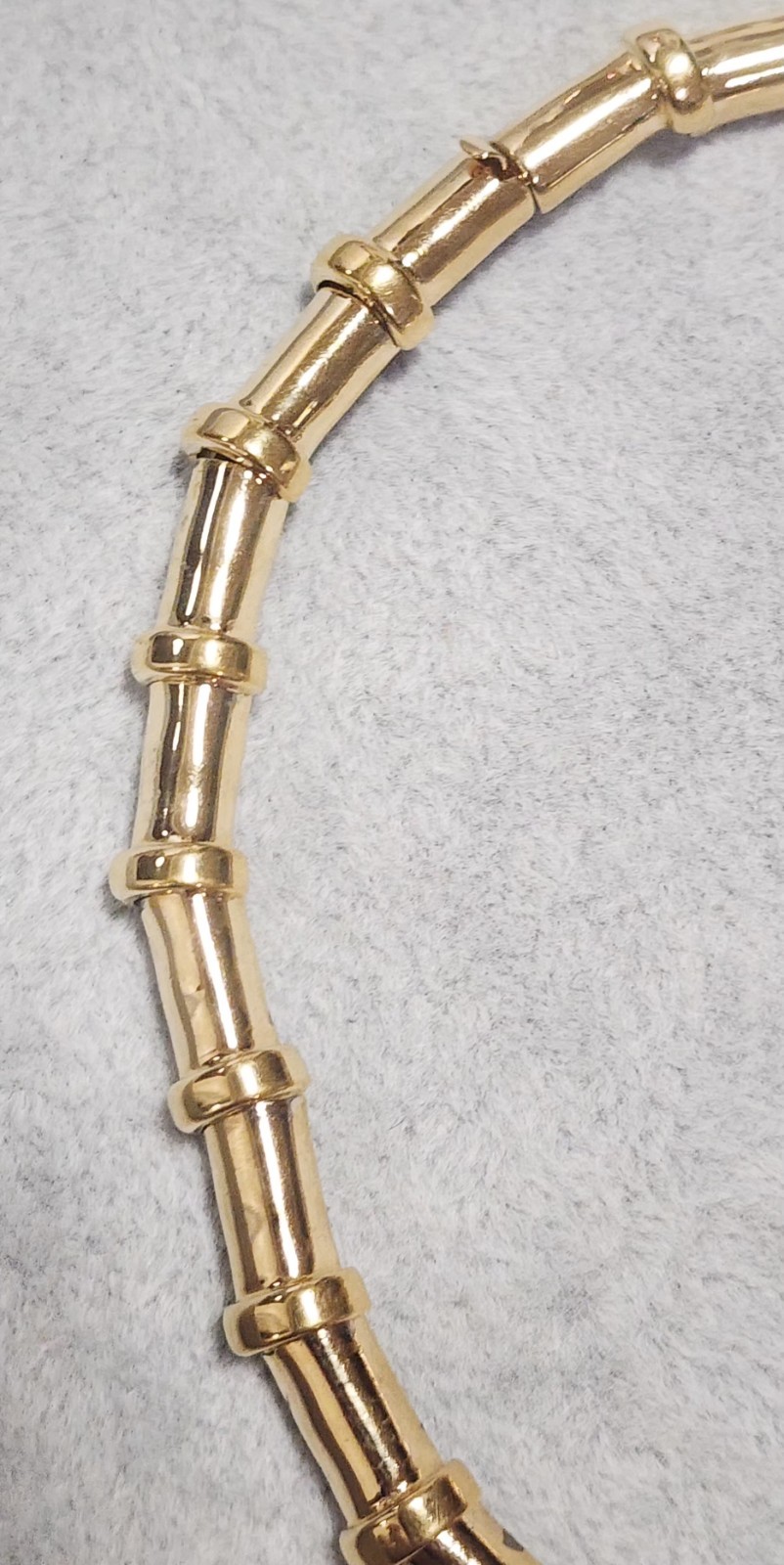 Ciner Signed Vtg Glass Gripoix Cabachon Pastel Gold Tone Choker Necklace C854