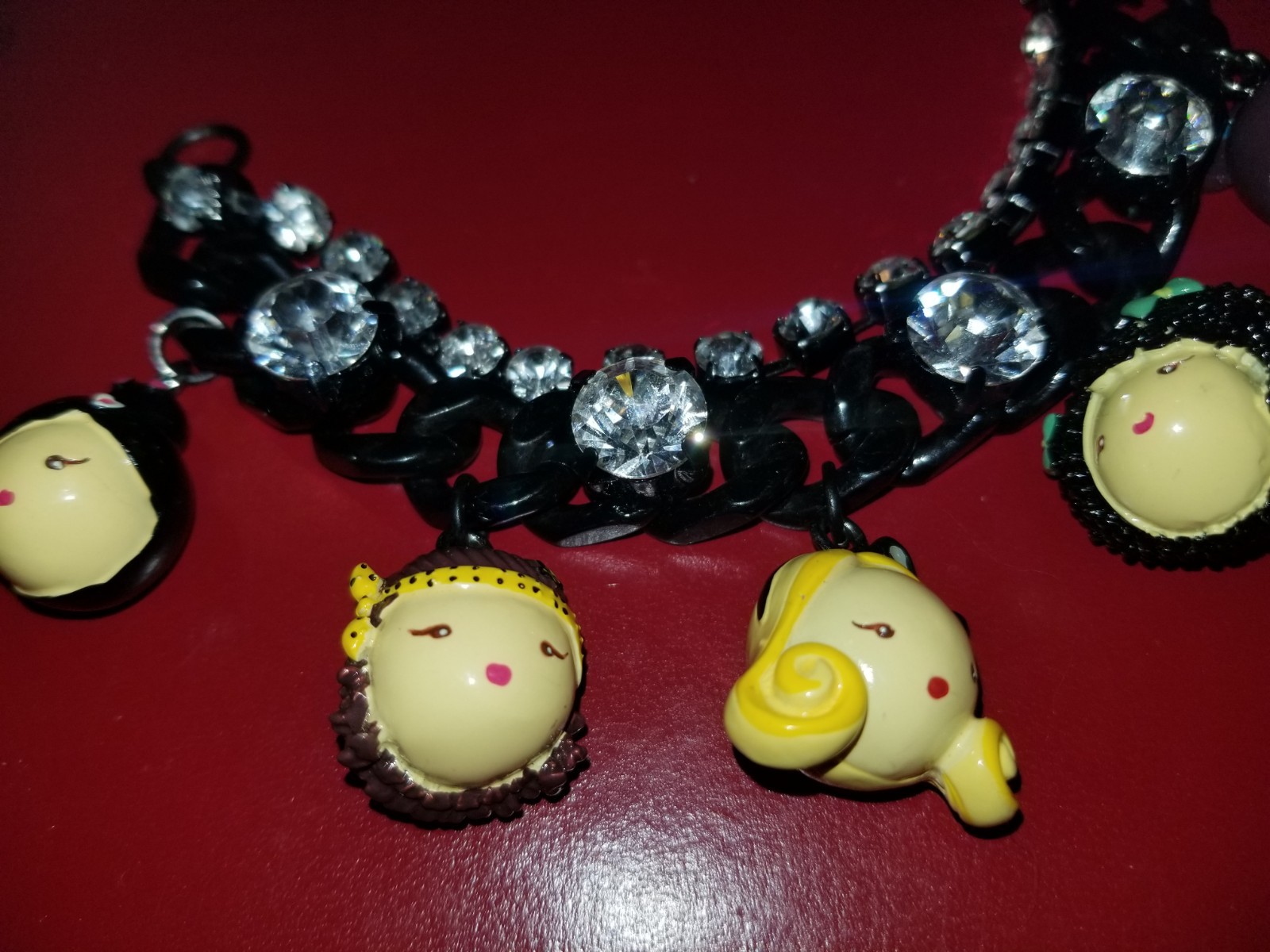 Vintage Gwen Stefani Harajuku Lovers Love Angel Music Baby Fatal Charm Bracelet