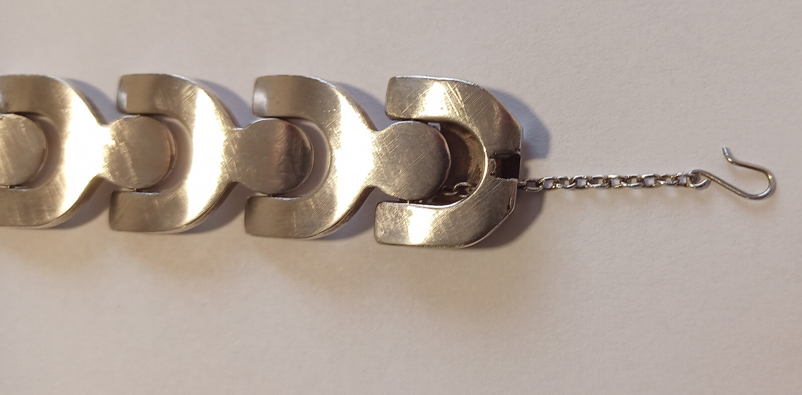 ART DECO SILVER BRACELET Unisex All Ocations 900 Silver 76 Grams