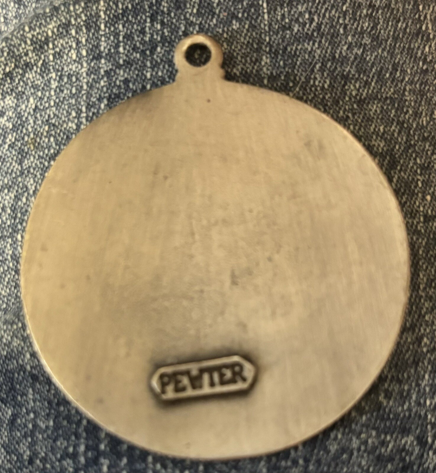 Vntg Pewter Pendent Necklace Bicentennial Spirit Of 76. No chain Included