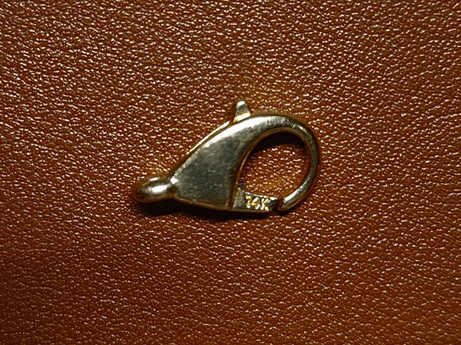 Big 14K Yellow Gold Lobster Claw Clasp 18.50 x 11 x 4mm