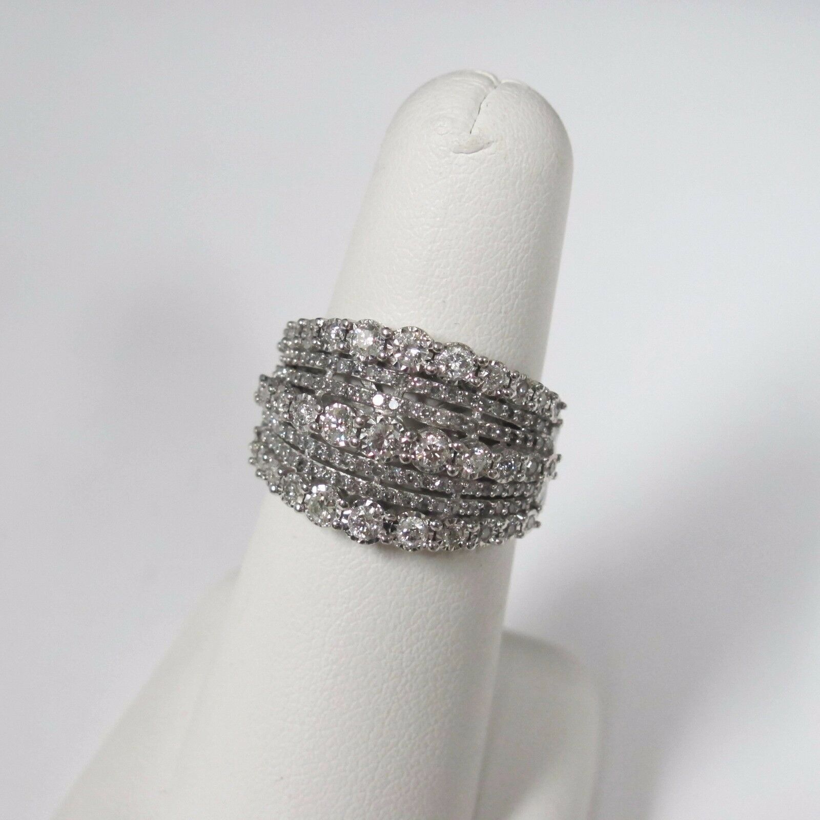 2 CTW White Round Cut Simulated Diamond Classic Huge Wedding Ring In 925 Silver